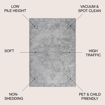 Modern Persian Vintage Moroccan Medallion Area Rug